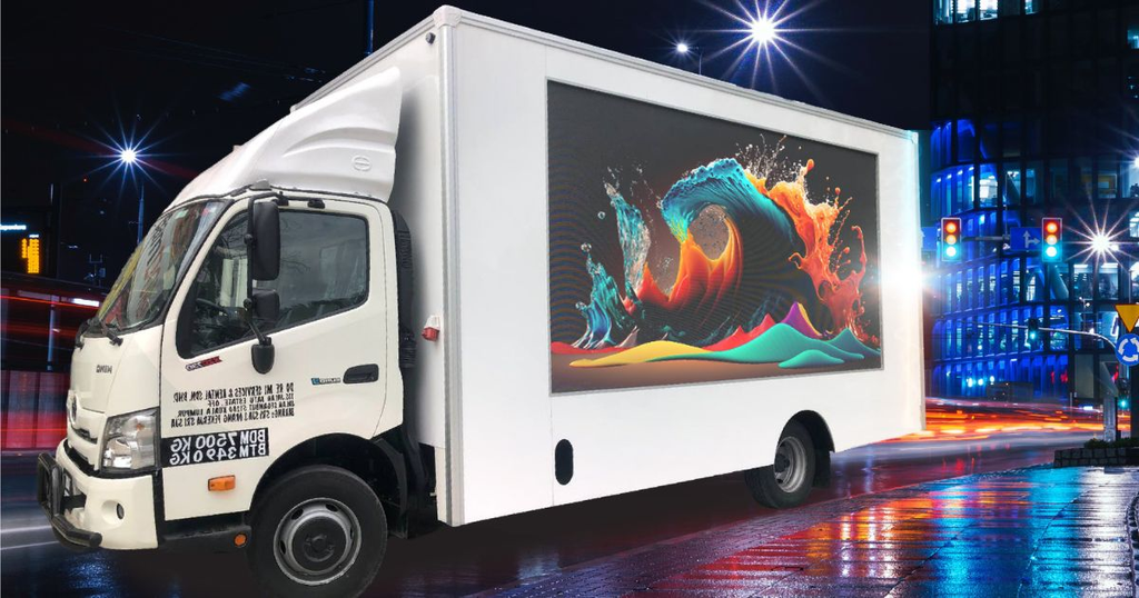 Outdoor led screen for mobile led truck