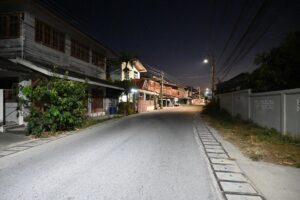 A residential street of houses beyond the reach of many first-time buyers